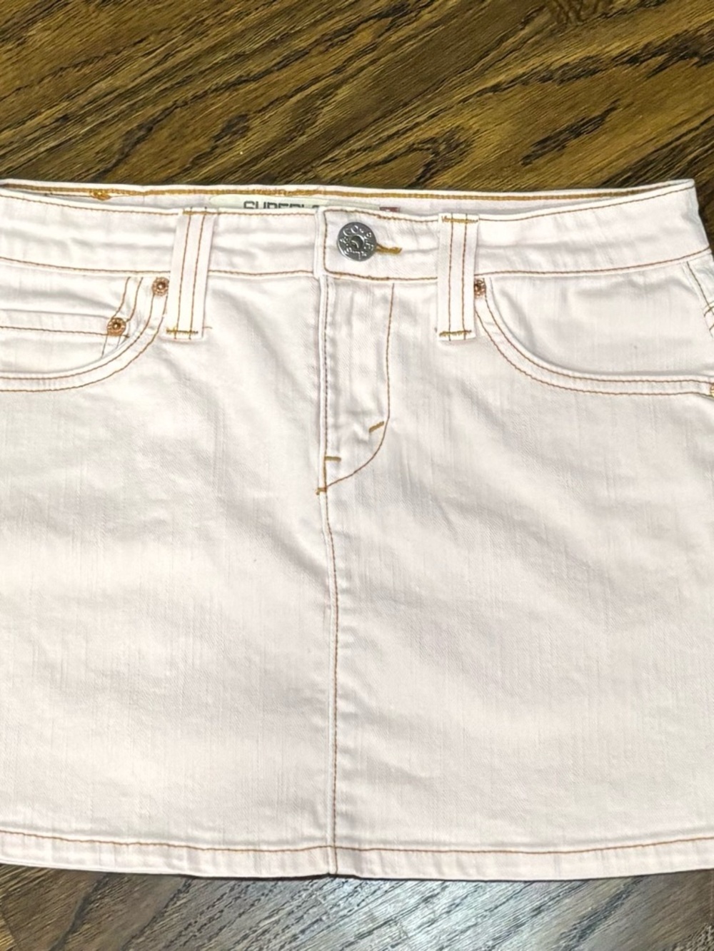 Levi's Light Pink Denim Mini Skirt